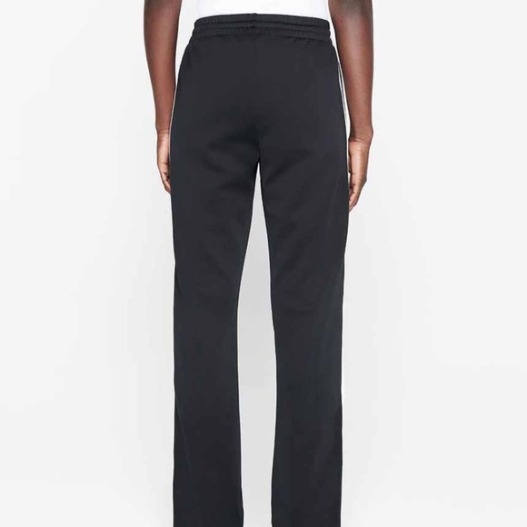 Anine Bing Kameron Pant In Black With White Stripe - Picture 2 of 10